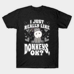 I just really like donkeys ok T-Shirt